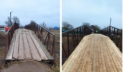 В Камызяке по просьбе жителей отремонтировали пешеходный мост