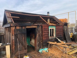 В селе Раздор Камызякского района сгорела пластинная баня