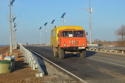В Камызякском районе новый мост возле посёлка Азовский сдан в эксплуатацию