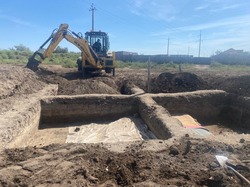 Археологический раскоп в Камызякском районе законсервировали