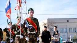 В Камызякском районе наградили лучшую знамённую группу