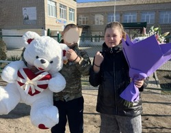 Камызякскую школьницу поблагодарил участник СВО