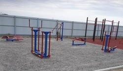 В Камызякском районе в реабилитационном центре появилась новая спортивная площадка