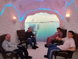 В Волго-Каспийском ДИПИ используют для оздоровления соляную пещеру