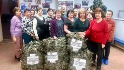 Камызякские волонтеры плели маскировочные сети и в новогодние праздники