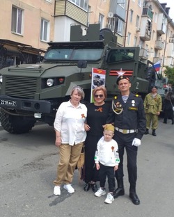 Камызякцы побывали на параде Победы в Каспийске