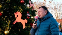 В Камызяке зажглись огни главной городской елки