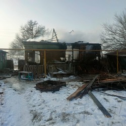 В Камызякском районе сгорел жилой дом
